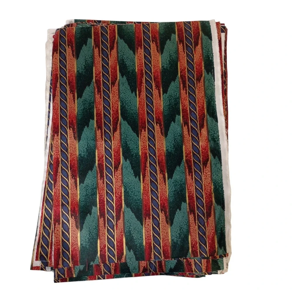 Lot of 75 10 x 15‎ Richloom Fabric with Coordinating Green Pink Pieces Quilting